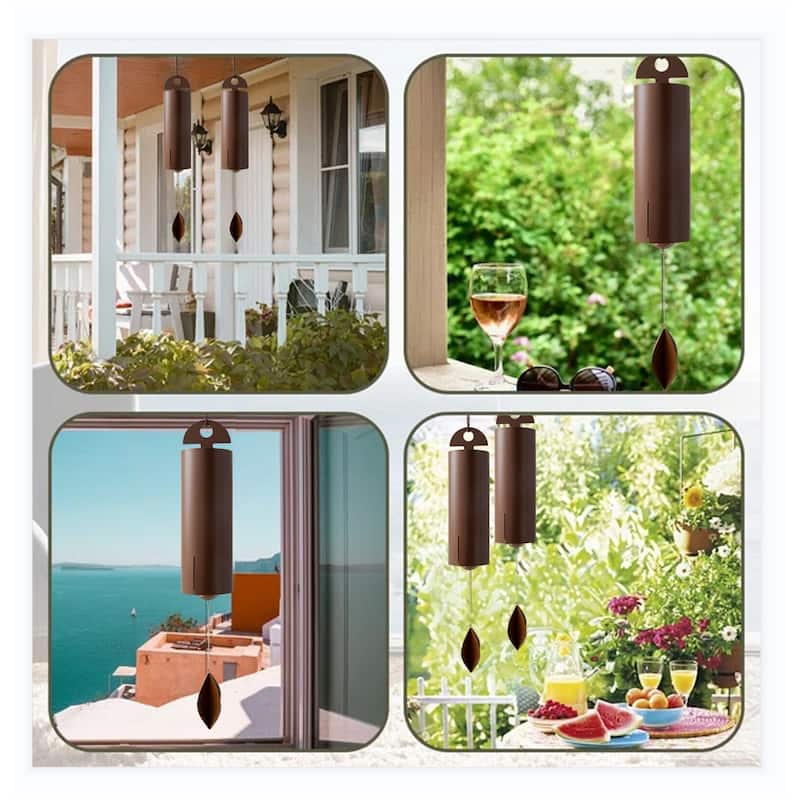 Deep Resonance Serenity Bell Large Wind Chimes for Outside GardenBells