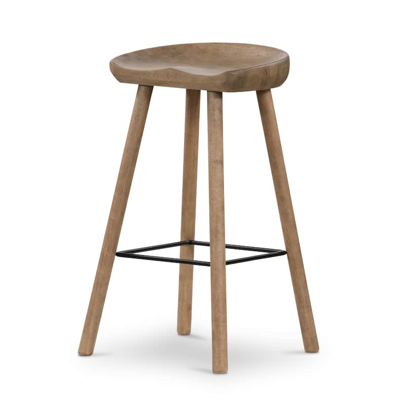 Haven Home Jonathon Stool - Natural Matte