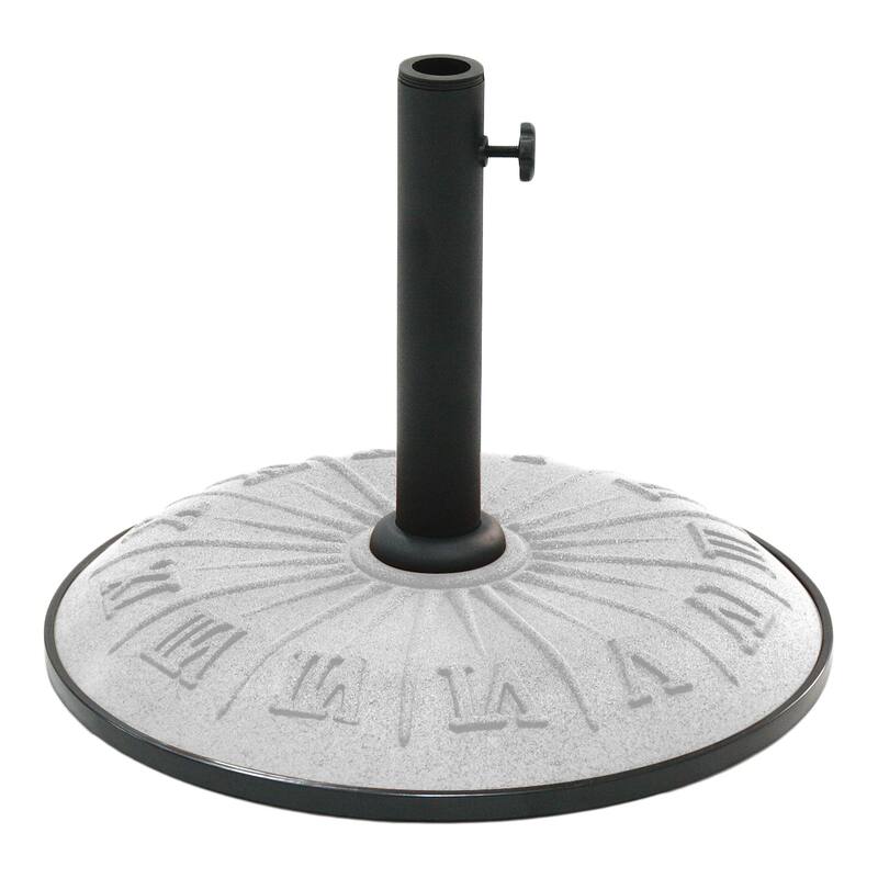 Textured Sundial 33-pound Resin Compound Umbrella Base