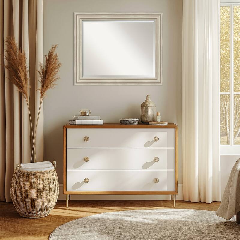Sierra Beveled Wood Framed Wall Mirror