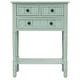 preview thumbnail 2 of 33, Moda Narrow Console Table, Slim Sofa Table with Three Storage Drawers
