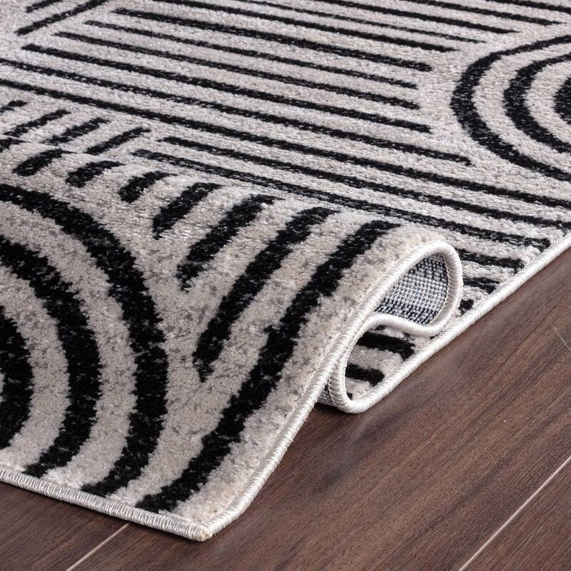 Bohemian Stripe Arch Design Area Rug