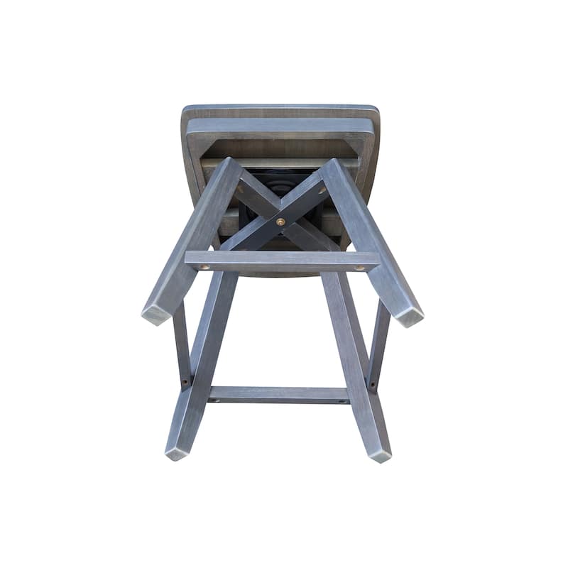 San Remo Counter Height Stool with 24 in. H Swivel Seat