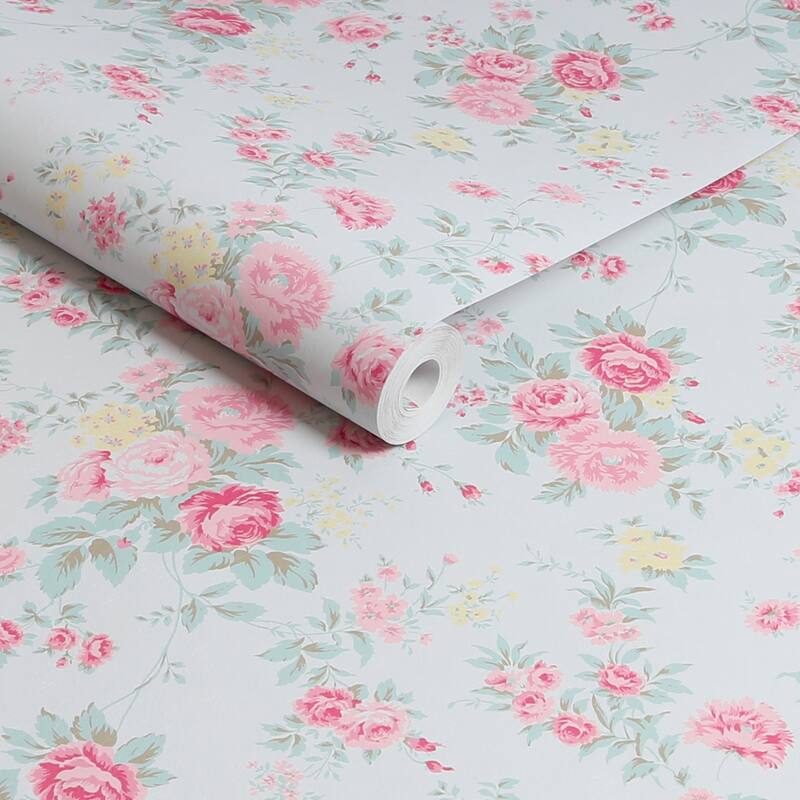 Shabby Chic by Rachel Ashwell Wild Flower Blue Wallpaper