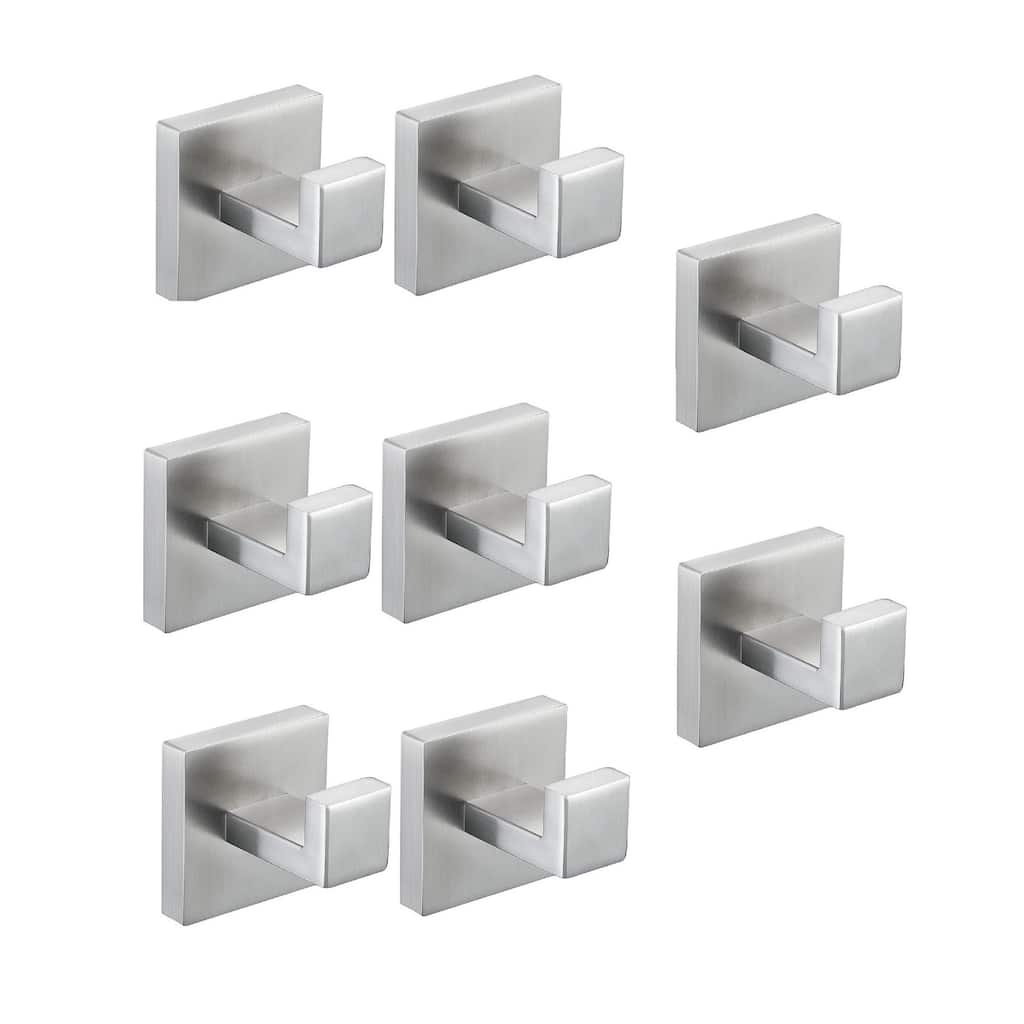 Towel Hooks for Bathrooms,SUS 304 Stainless Steel Coat Hook,Heavy Duty Towels Holder Hooks,8 Pack