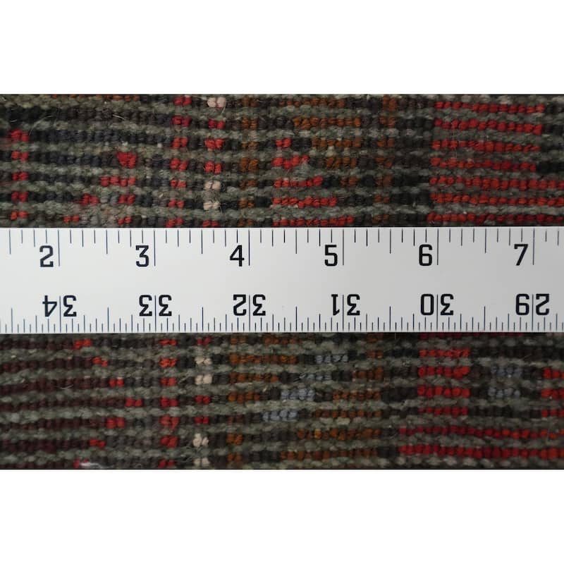 Hand Knotted Oriental 100% Wool Carpet Traditional Tribal Oranges & Rust Hamedan Runner Rug - 10' 1'' X 2' 11''