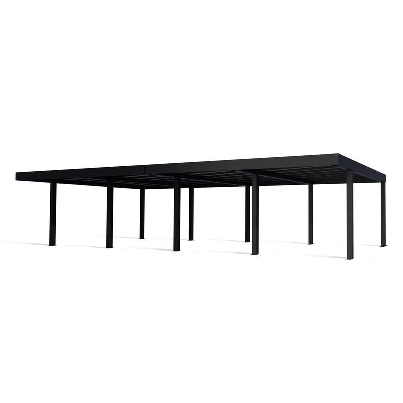 Canopia Oslo 6ft. Black/Gray Opaque Outdoor Carport