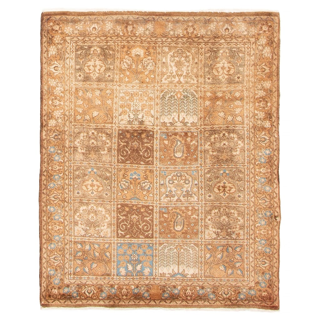 ECARPETGALLERY Hand-knotted Andelz Brown Wool Rug - 3'5 x 4'4