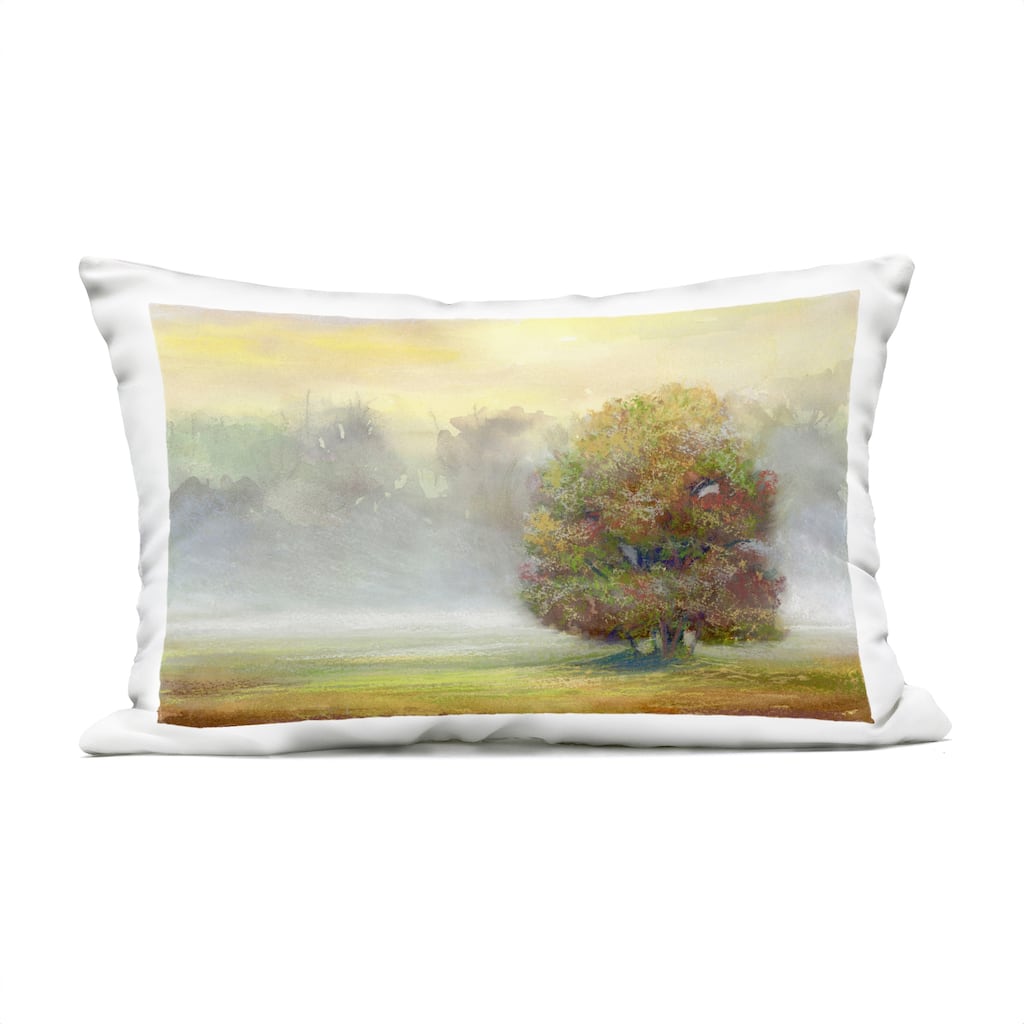 Stupell Dry Brush Tree in Nature Printed Outdoor Throw Pillow Design by Ashley Davis