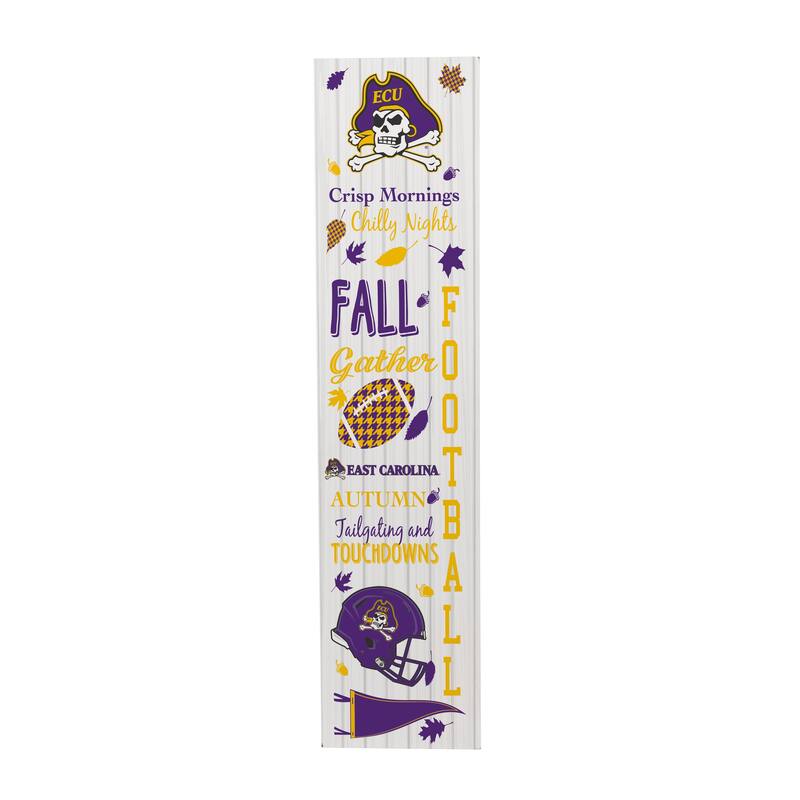 47" Double Sided Seasonal Porch Leaner, East Carolina University - 47" x 11.25"