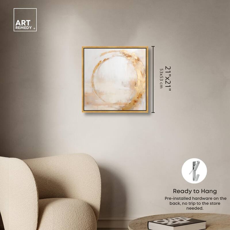 Golden Orb II Canvas by Art Remedy