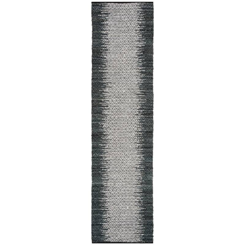 SAFAVIEH Handmade Vintage Boho Leather Lissette Modern Stripe Leather