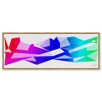 Geometric Gemstone Panoramic Canvas by Art Remedy