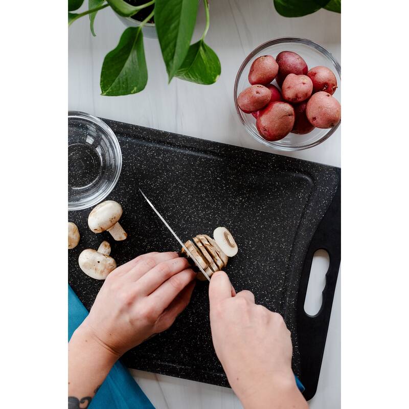 Dura Living 7-inch Hollow Edge Santoku Knife - High Carbon Stainless Steel