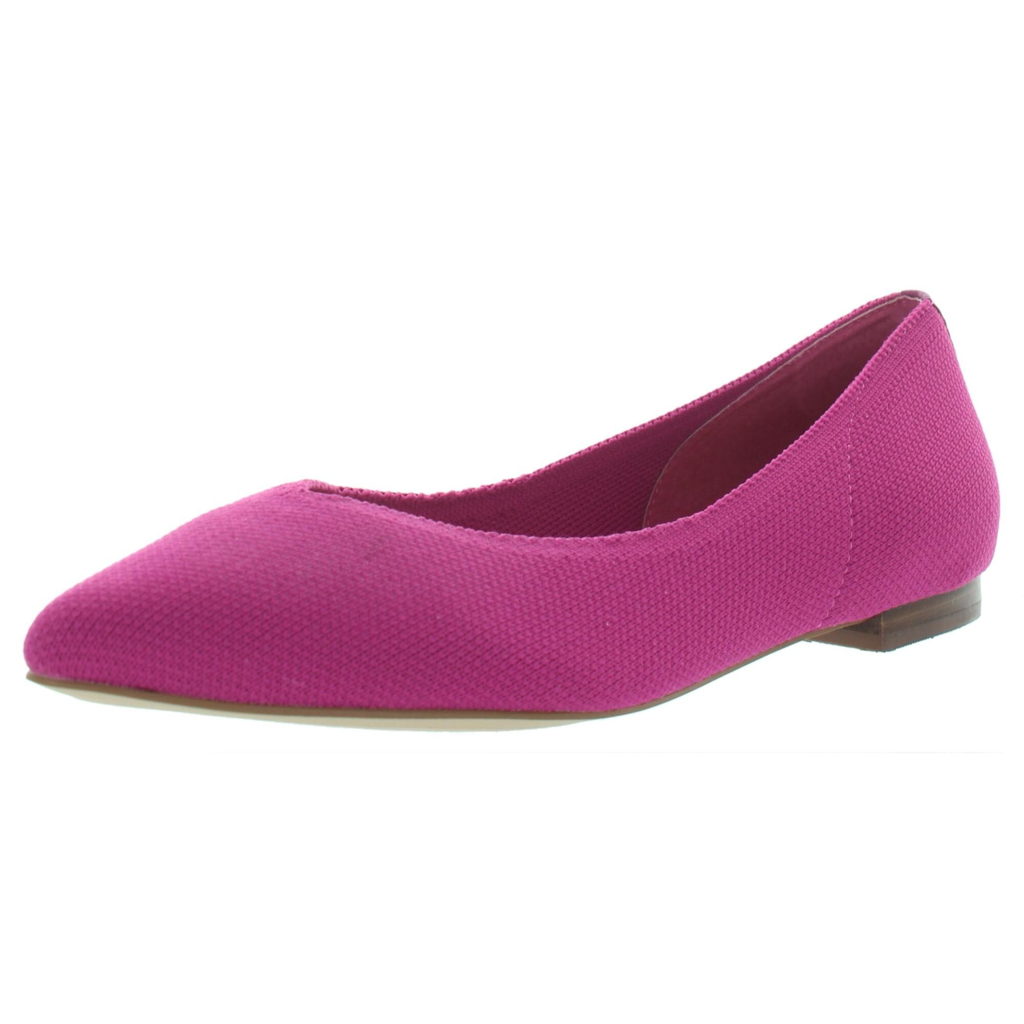 fuschia pink flat shoes