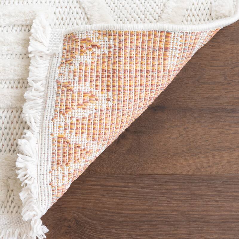 Nuloom Annaka Trellis Fringe Area Rug