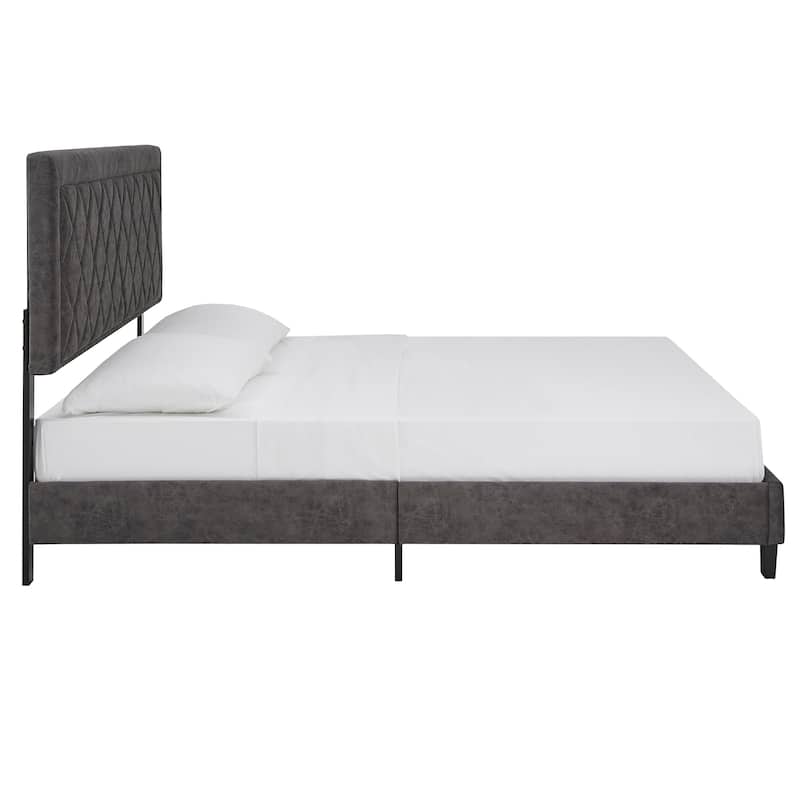 Dartington Velvet Fabric Platform Bed by iNSPIRE Q Modern