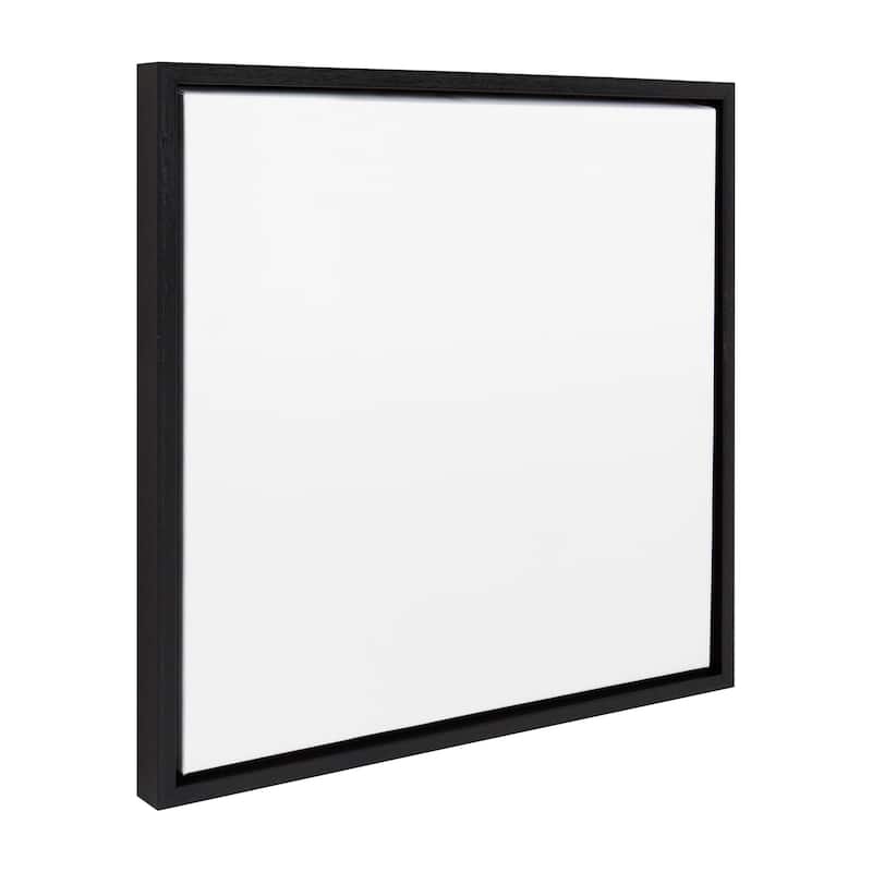 Kate and Laurel Sylvie Blank Framed Canvas - 22x22 - Black