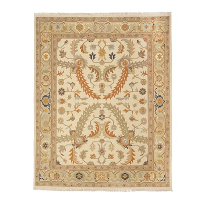 Ivory Soumak Flatweave Area Rug - 8' x 10' - 8' x 10'