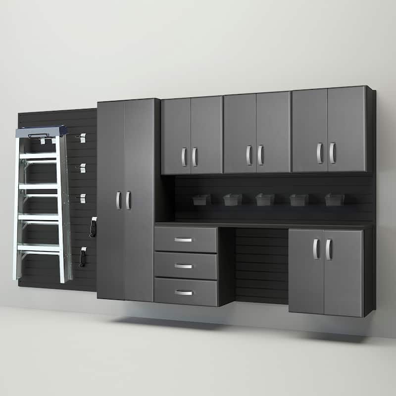 Flow Wall 24 Piece PVC Indoor Deluxe Cabinet Storage Set