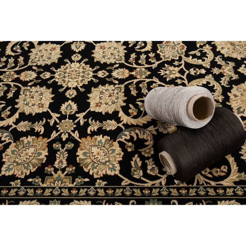 Izmir Collection Multicolor Transitional Floral/Botanical Area Rug