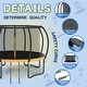 preview thumbnail 5 of 4, 14FT Outdoor Big Trampoline Inner Safety Enclosure Net, Ladder, PVC Spring Cover Padding, For Kids