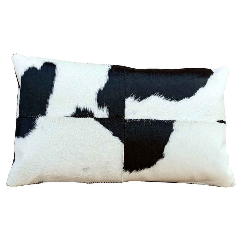 Cowhide lumbar pillow best sale