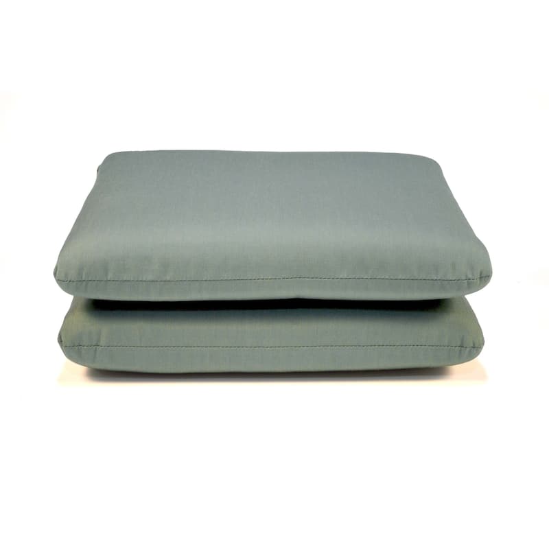 Sunbrella 20 x 18 solid fabric seat pad(2 pack)