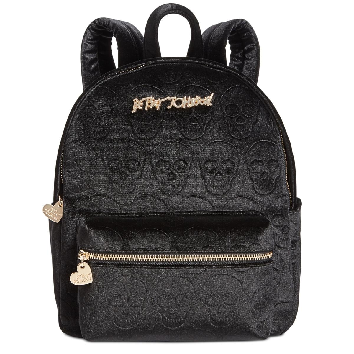 betsey johnson skull backpack