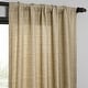 preview thumbnail 7 of 70, Exclusive Fabrics Raw Linen Weave Light Filtering Curtains for Bedroom & Living Room Curtains Pair - 2 Panel Drapes