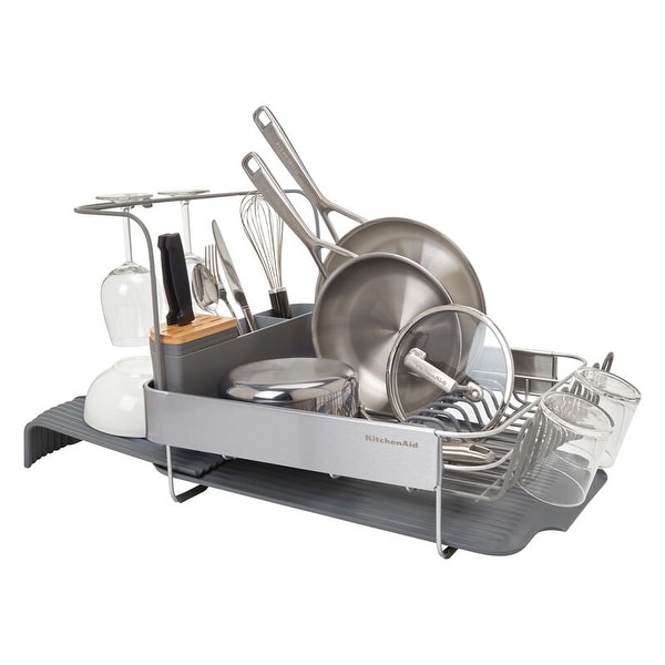 KitchenAid Full Size Expandable Dish Drying Rack 24 Inch On