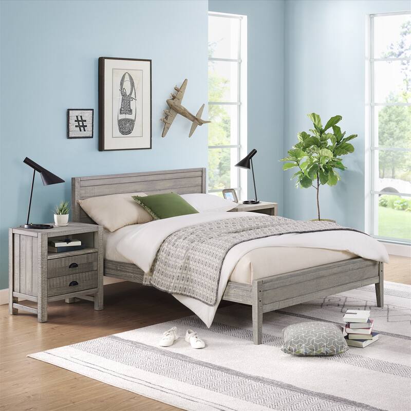 Windsor 3-Piece Set with Panel Full Bed and 2 Nightstands