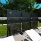 preview thumbnail 20 of 166, Outdoor Privacy Screen with Stand for Patio Garden Metal Fence