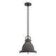 preview thumbnail 2 of 8, Hunter Bridgemoor 12" 1 Light Pendant - Kitchen Island, Dining room - Industrial, Farmhouse