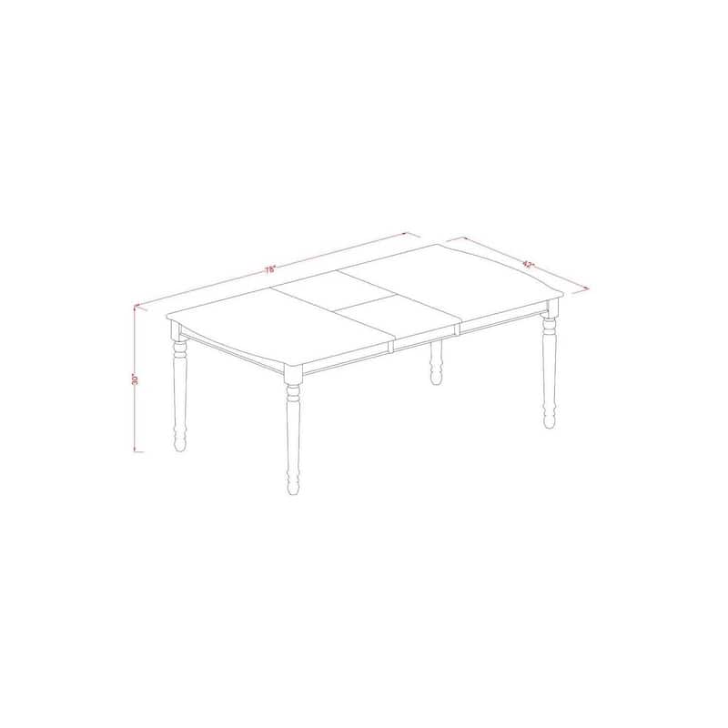 Kitchen Table Set 5 Piece Dining Set with Chairs - Modern Dining Room Table & Chairs