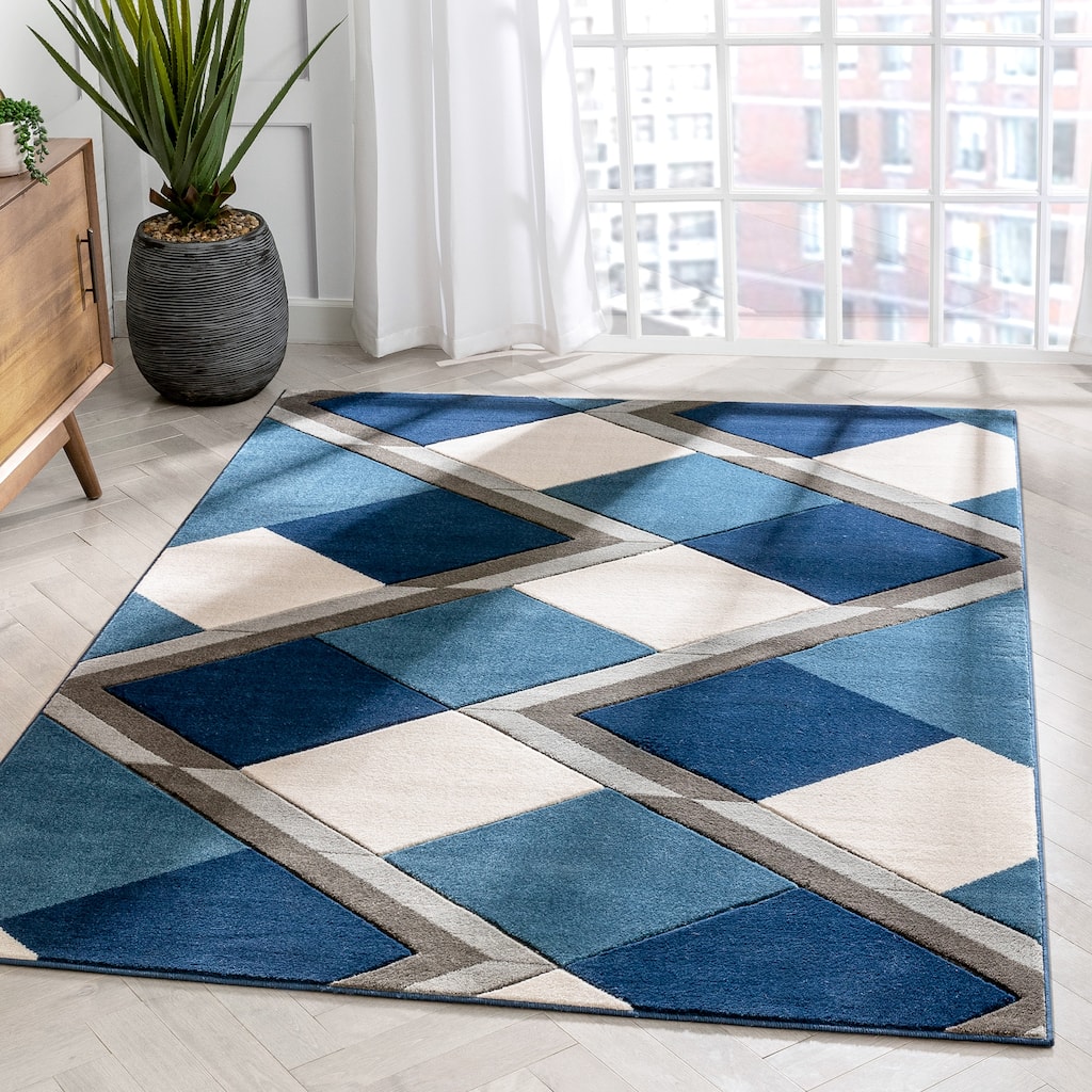 Well Woven Good Vibes Nora Modern Geometric Area Rug