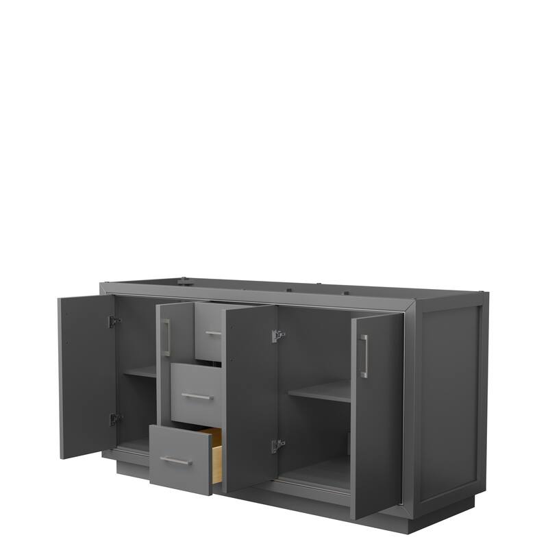 Icon Double Bathroom Vanity Cabinet, No Mirror