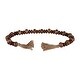 preview thumbnail 1 of 4, Sagebrook Home Wood, 26" Flat Beads Garland, Natural, Novelty, 1.25"H, Solid Color - 26.0" x 1.25" x 1.25" Brown - 26.0" x 1.25" x 1.25"