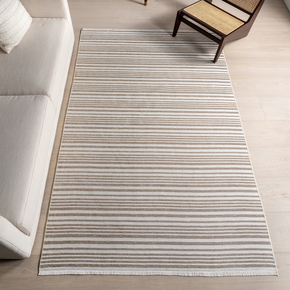 Nuloom Millicent SuperiorWash Striped Machine Washable Area Rug