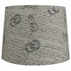 preview thumbnail 5 of 12, French Drum Lamp Shade, Textured Flax Linen, 12" Top, 14" Bottom, 10" Slant