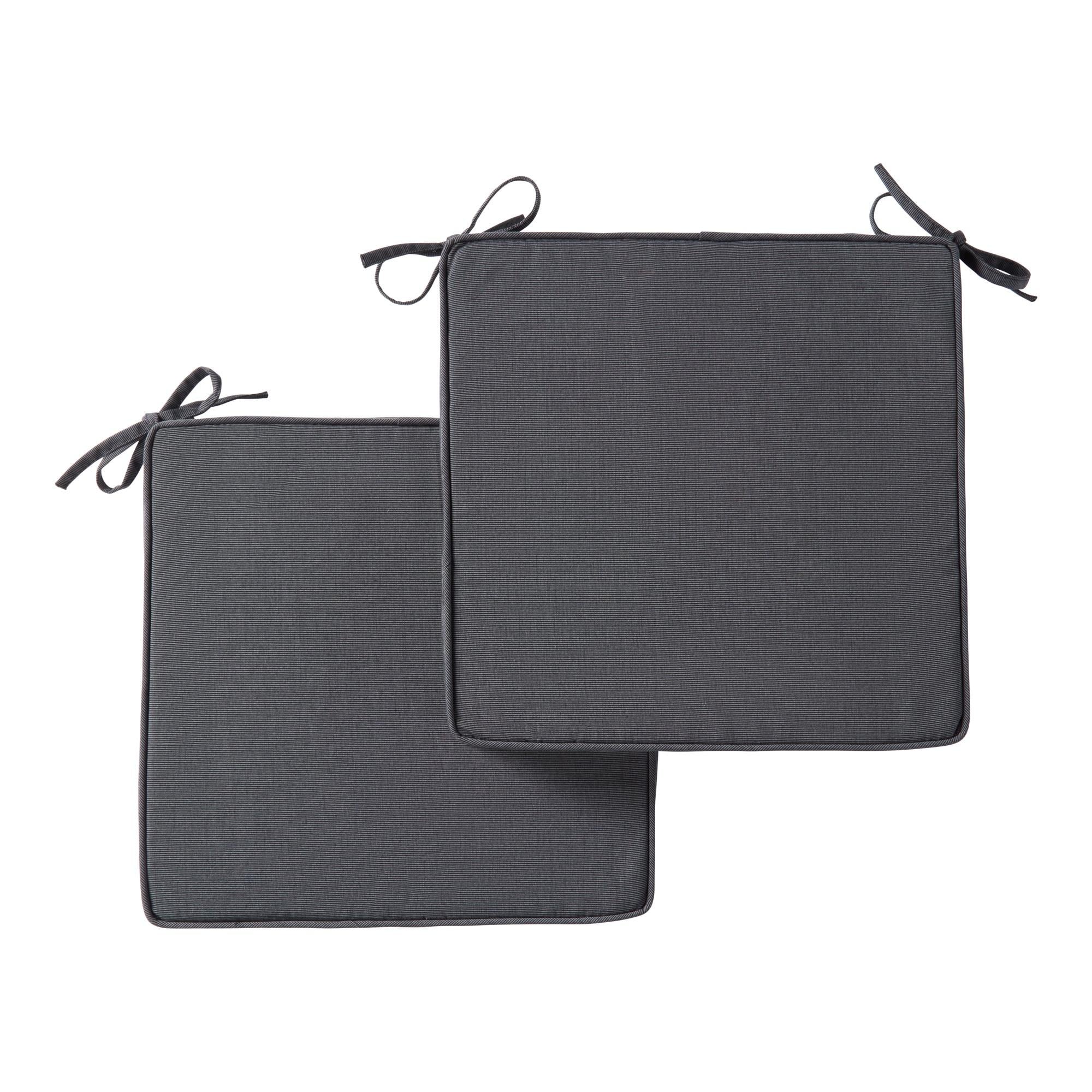Sunbrella Indoor/ Outdoor 17-inch Square Corded Chair Pad (Set of 2)
