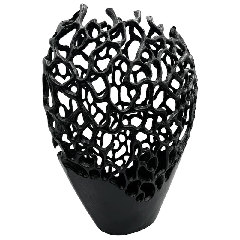 Decorative Handmade Aluminum Bird Nest Flower Vase