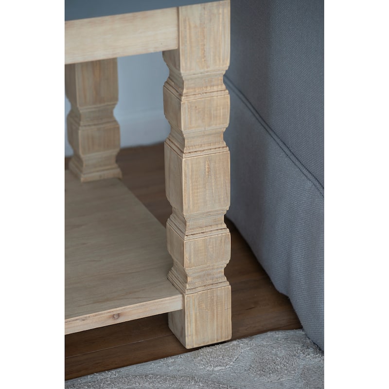 23.8x23.8x24" Side Table,Living Room Corner Table Easy Assemble