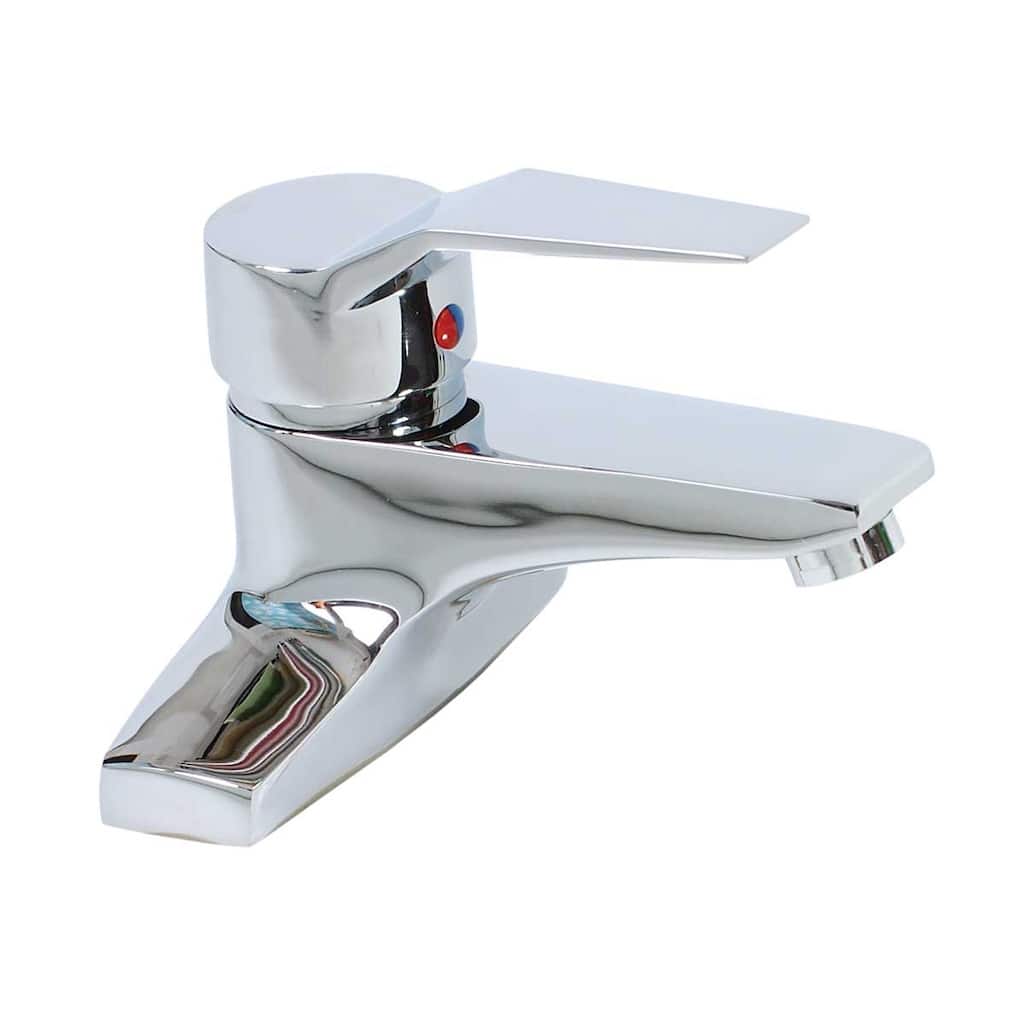 Chrome Plated Centerset Bathroom Faucet 4 3/16"H 1 Handle Renovators Supply