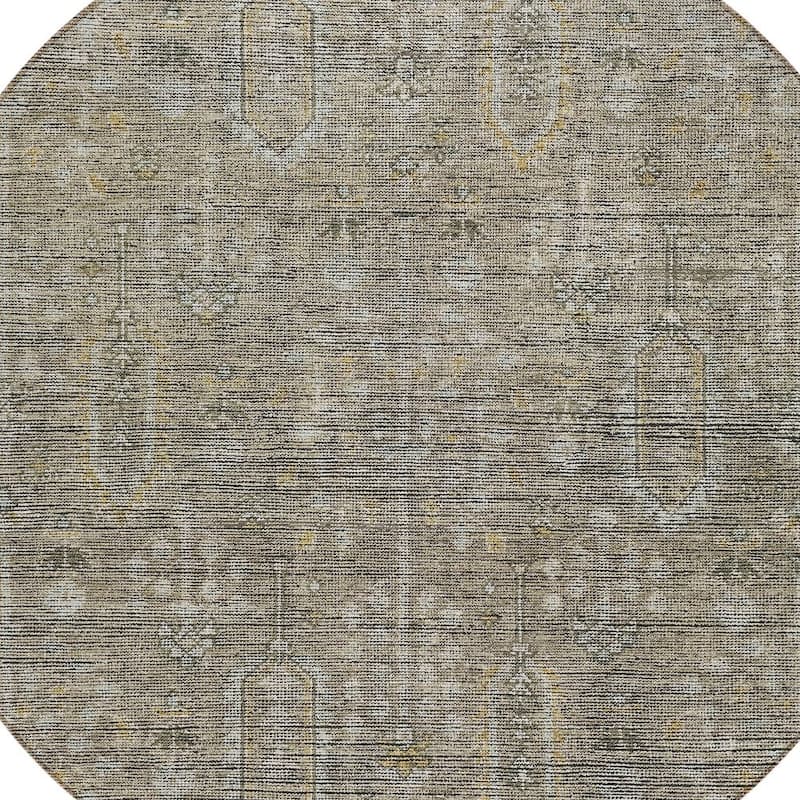 HomeRoots Southwestern Transitional Rectangle Outdoor Rug