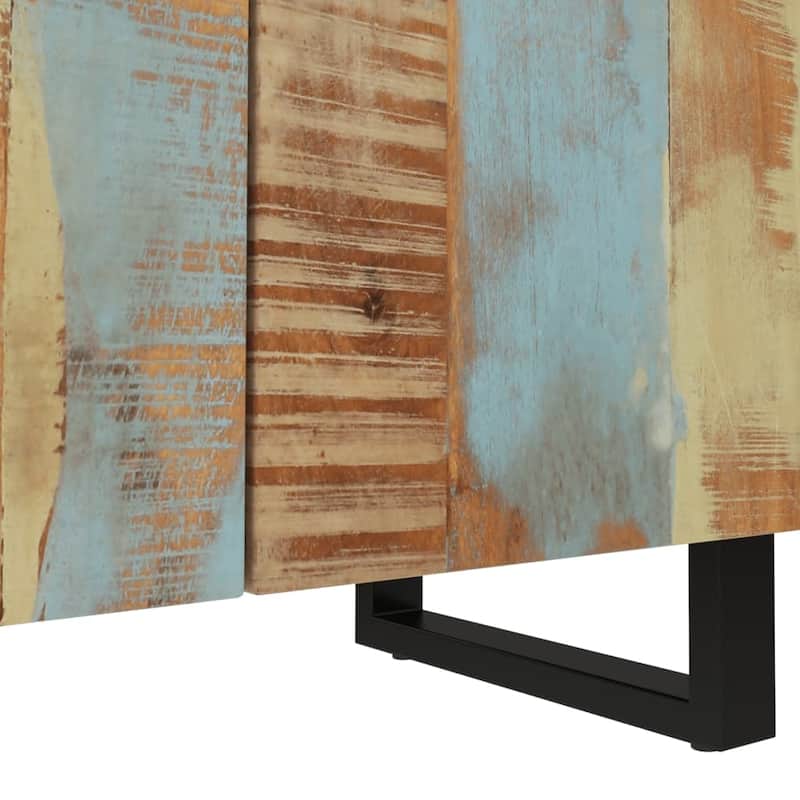 vidaXL Sideboard 23.6"x13"x29.5" Solid Wood Mango