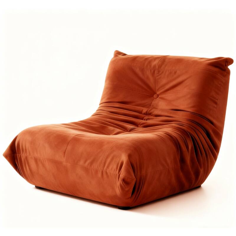 Button-Tufted Accent Chair Bean Bag Chair / Living Room Lazy Sofa Lounge Chair Reading Chair