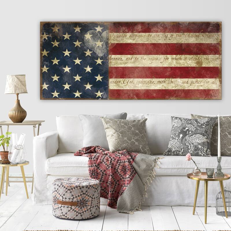 Copper Grove Carol Robinson 'I Pledge Allegiance' Premium Gallery Wrapped Canvas Art (3 Sizes Available)