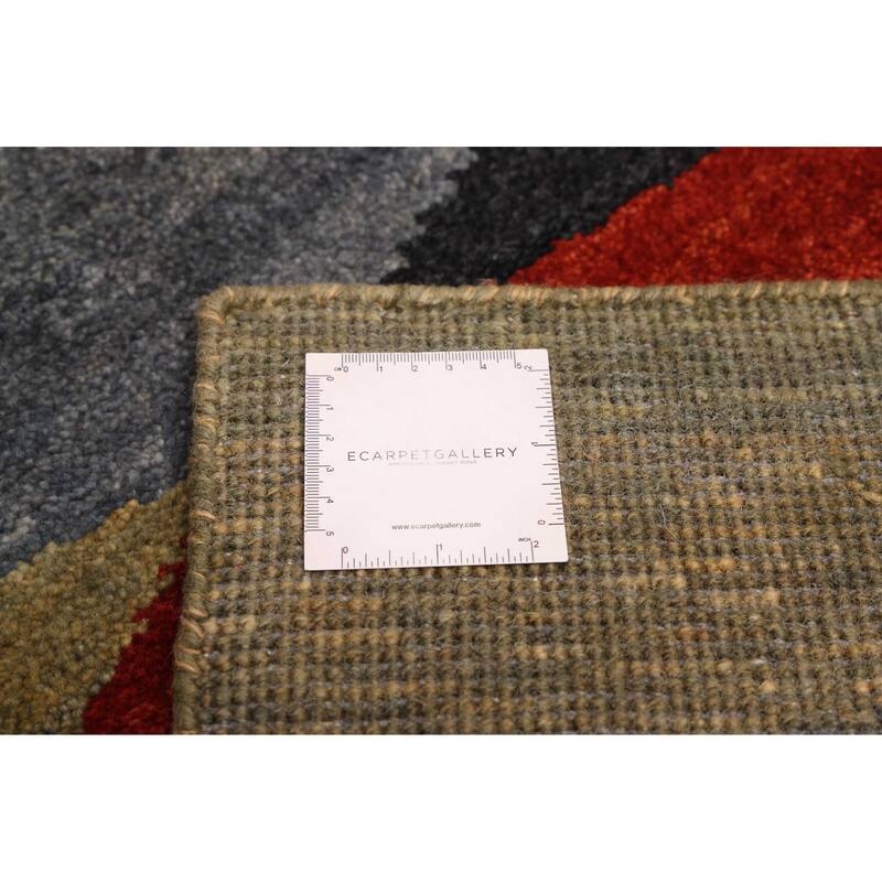 ECARPETGALLERY Hand-knotted Peshawar Ziegler Green Wool Rug - 5'1 x 6'11