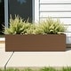 preview thumbnail 19 of 49, Dovelina Modern Metal Rectangular Planter- Elevate Your Space, Indoors & Outdoors